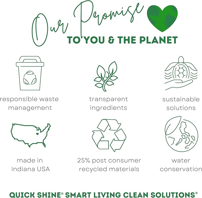Quick Shine Hardwood Floor Cleaner 27oz, 2Pk| Use in Spray & Vac Mops| Removes Dirt & Scuff Marks| Ready-to-Use, Streak Free, No Rinse| Safer Choice Cleaner| Perfect for Gentle and Effective Cleaning