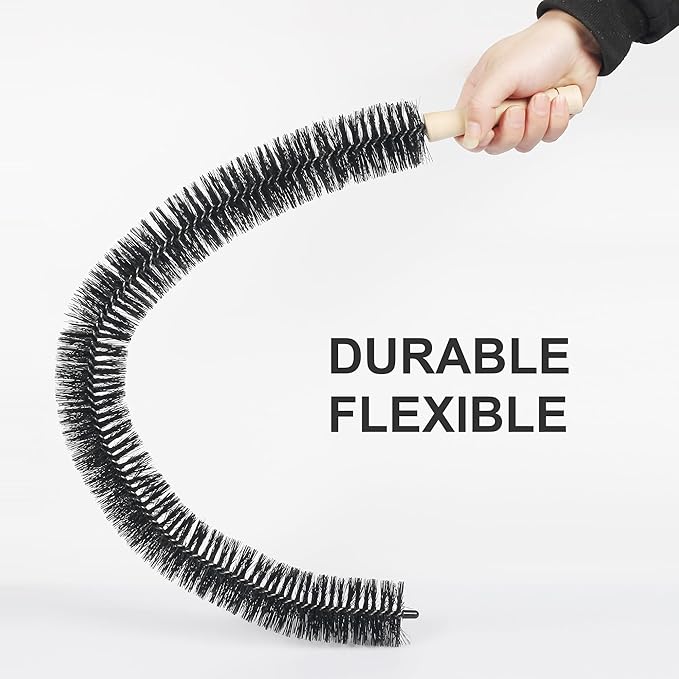 Dryer Vent Cleaner Brush Kit - 15 inch and 26 inch Clothes Dryer Lint Vent Trap Cleaning Brush, 380mm and 660mm Flexible Lint Remove for Household Dust Cleaning