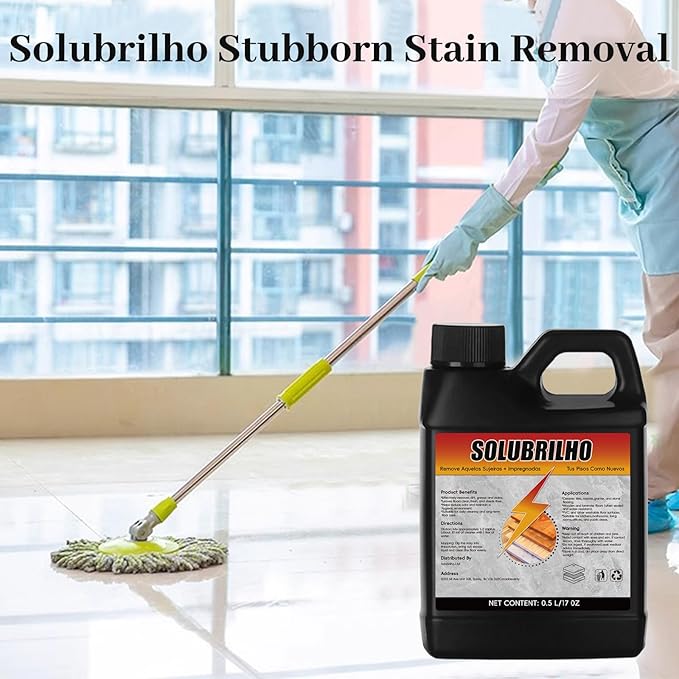 Tile Cleaner, Original Floor Cleaner Black Bottle, 0.5L Multipurpose Powerful Stain Removing Liquid, Stone and Tile Polishing Cleaner for Multi-surfaces, Kitchen, Tiles, Porcelain (2)