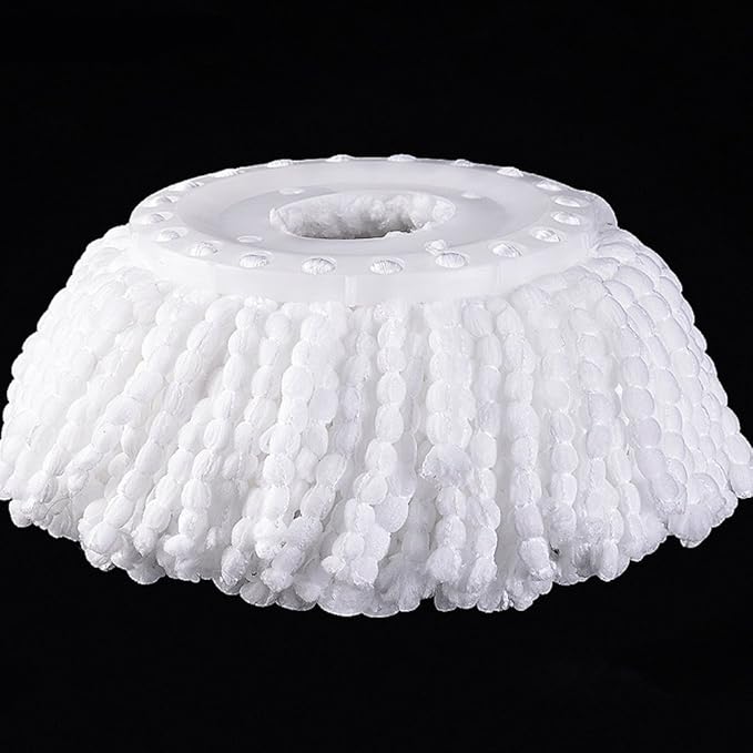 3 Pack Mop Head Replacement Spin Mop Replacement Head Microfiber Spin Mop Refills Easy Cleaning Round Shape Standard Size
