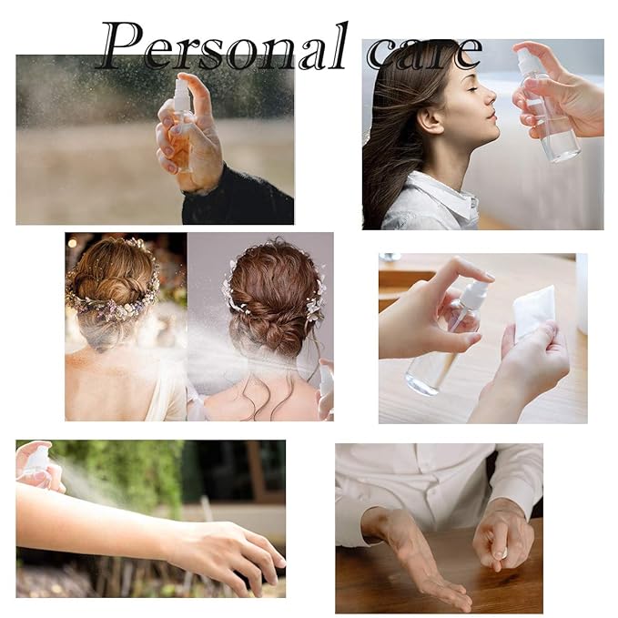 ZEJIA 40 Pack Small Spray Bottle, 2.7oz/80ml Travel Spray Bottle, Empty Fine Mist Spray Bottles, Refillable Mini Spray Bottles with Labels