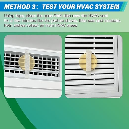 Mold Test Kit for Home - 12 Simple Detection Tests,Test HVAC System,Home Surfaces,& Indoor Air Quality Testing Kits,DIY Mold Detector at Home,Includes Detailed Mold Identification Guide,air Tester