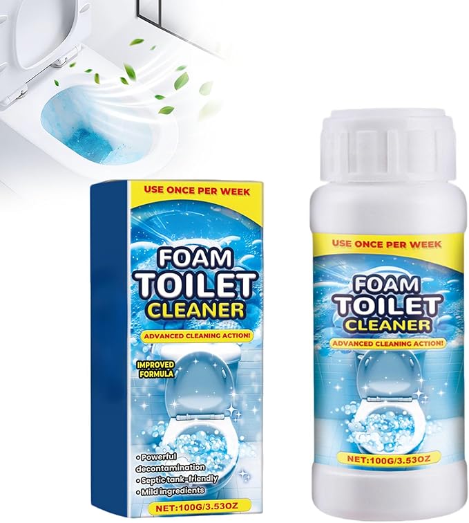Foam Toilet Cleaner, 2025 New Toilet Bowl Cleaner, Advanced Bathroom Cleaner for Home, Non-Toxic Toilets Cleaning Powder with Families (1)