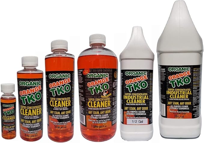 Stain remover, Floor cleaner, Degreaser, Glass cleaner, Multi Purpose Citrus Cleaner, Deodorizer, Stain Remover, Pet Safe, Non Toxic (128oz)