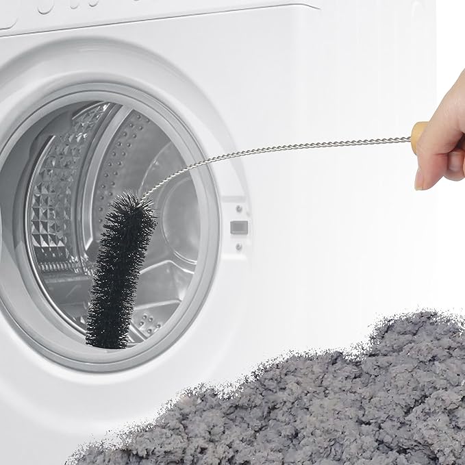 27.5 Inch Dryer Vent Cleaner Brush - 700mm Clothes Dryer Lint Vent Trap Cleaning Brush, Flexible Lint Remove for Household Dust Cleaning
