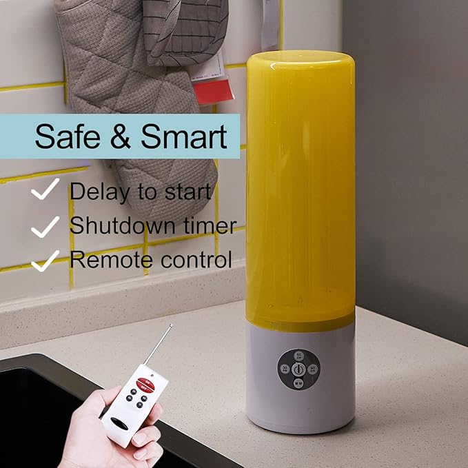 UV Light Sanitizer, 55w 254nm UVC Lamp for Room Surface Disinfection, Kills Bacteria Molds Dust Mites up to 750 sqft, Home/School/Hotel/Travel, 1Y warranty (Gold with Ozone)