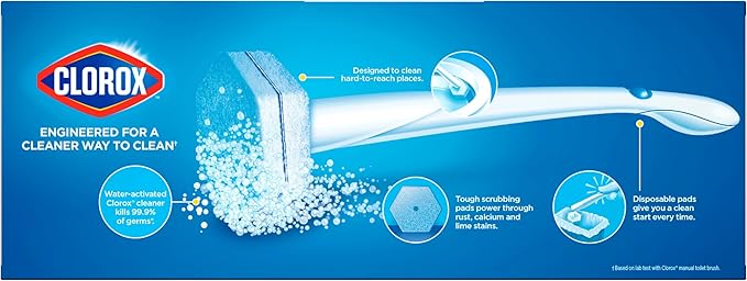 Clorox ToiletWand Toilet Cleaner Refills, Toilet brush, Original, 10 Count