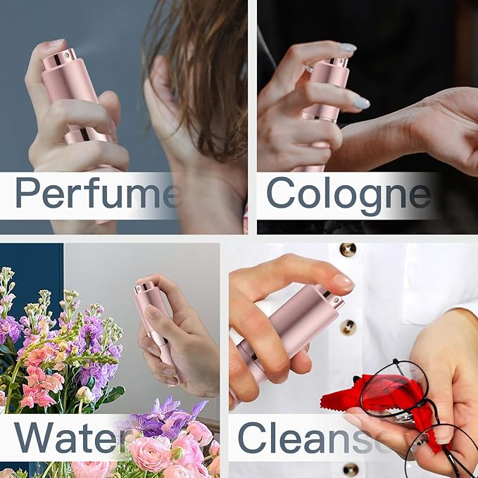 Perfume Travel Refillable Atomizer Bottle: Cologne Spray Mini for Refill - Empty Fragrance Sprayer for Men - Large Size 20ML Pink