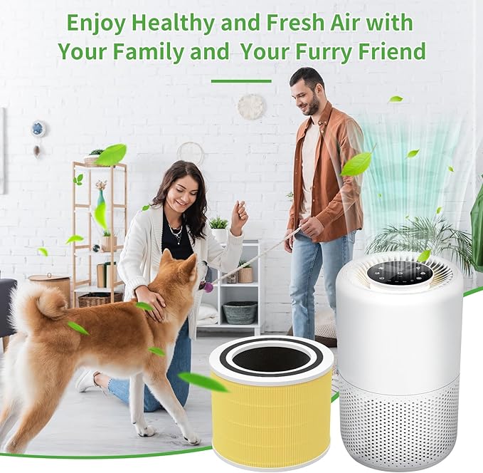 Core 200s Pet Care Replacement Filter Fit for LEVOIT, 3-in-1 True HEPA 13 Active Cabon Pre-Filters Compatible with LEVOIT 200 S Air Purifier, Core 200S-RF Filters Replacement 1 Pack