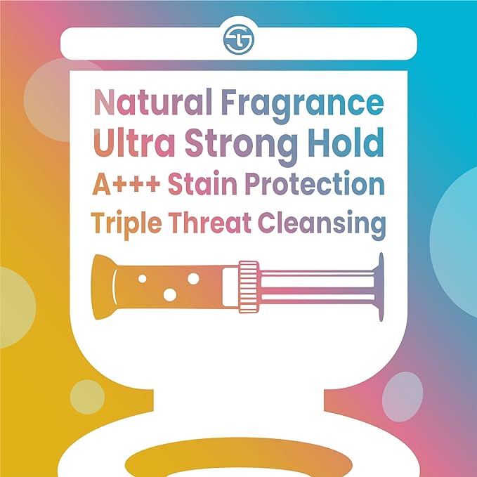 Simple Life Toilet Bowl Cleaner Gel | Fresh Flower Toilet Gel Stamp | Stops Limescale and Stains with Air Freshening Scent | Deodorizing Clean | 64 Stamps, Variety Pack