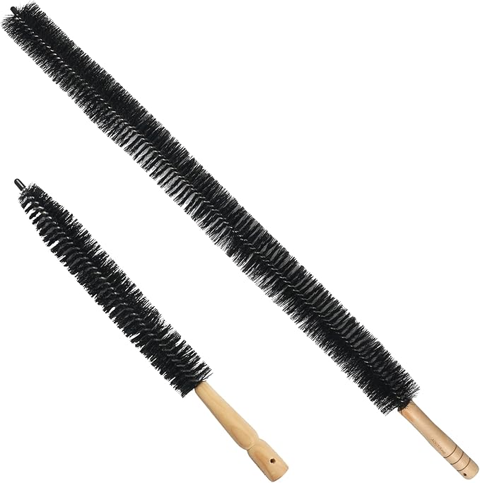 Dryer Vent Cleaner Brush Kit - 15 inch and 26 inch Clothes Dryer Lint Vent Trap Cleaning Brush, 380mm and 660mm Flexible Lint Remove for Household Dust Cleaning