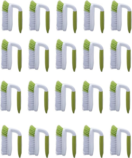 Scrub Brush for Cleaning, Heavy Duty Shower Scrubber with Stiff Bristles for Tub, Sink, Floor, Tile, and Carpet Scrubbing, 20 Pack