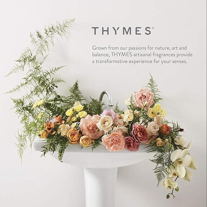 Thymes Washed Linen Laundry Fragrance Oil for Dryer – Scented Laundry Supplies (0.5 fl oz)