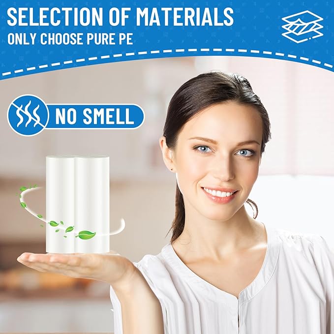 Small Trash Bags 4 Gallon, 1000 Count Small Garbage Bag Bathroom White Mini Trash Bag Trash Can Liners Unscented Garbage Bags for Bathroom Can