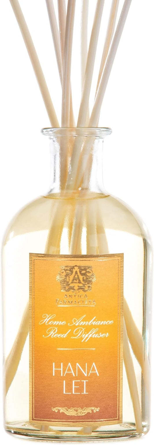 Antica Farmacista Home Ambiance Diffuser - Long-Lasting Reed Scent Diffuser - Luxury Room Freshener Gift - Hana Lei, 8.45 fl oz