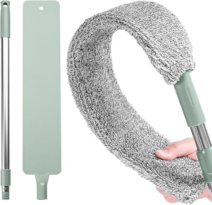 Retractable Gap Dust Cleaner – Extendable Microfiber Duster with Bendable & Removable Head, Washable Dusting Brush for Home, Kitchen, Car & Hard-to-Reach Areas (3)