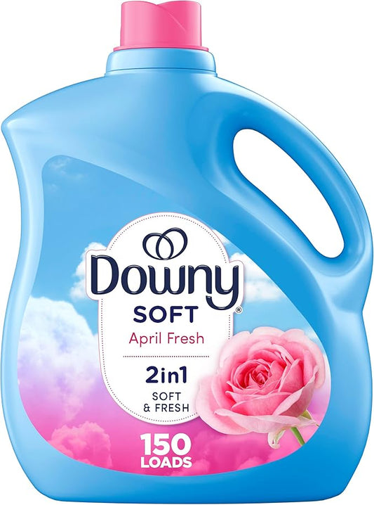 Downy Fabric Softener Liquid, April Fresh Scent, 111 fl oz, 150 Loads