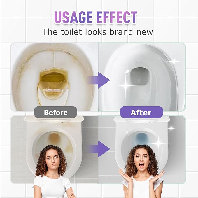Toilet Cleaner, 2025 New Toilet Bowl Cleaner Toilets Cleane, Toilet Bowl Cleaners, Powerful Foaming Toilets Bowls Cleaner, Self Activating Miracle Powder for Toilet Bowl cleaning (3)