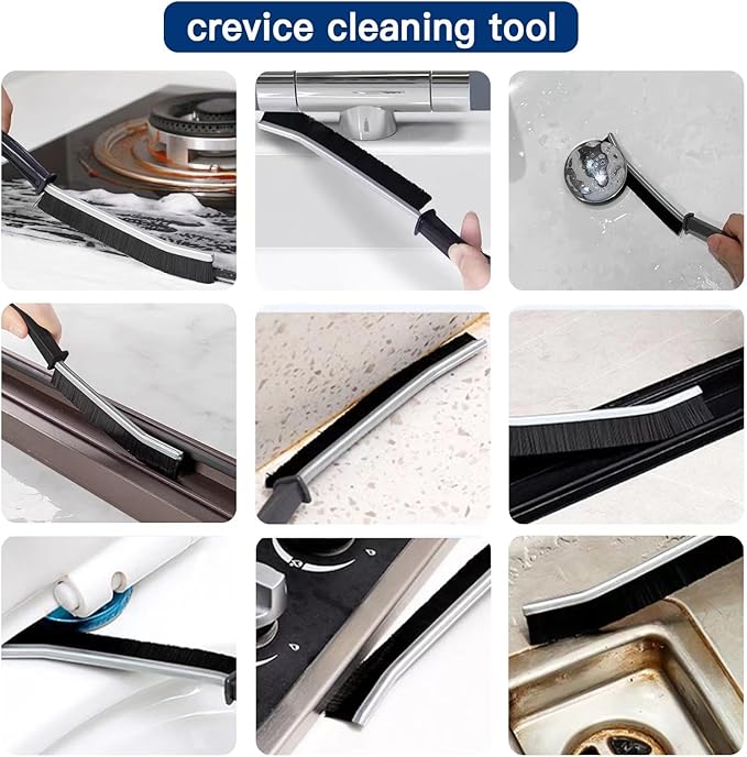8 PCS Crevice Cleaning Brush,Hard Bristle Crevice Cleaning Brush,Crevice Cleaning Tool is Effective to Clean The Small Gap of Kitchen, tolilet and Windows.