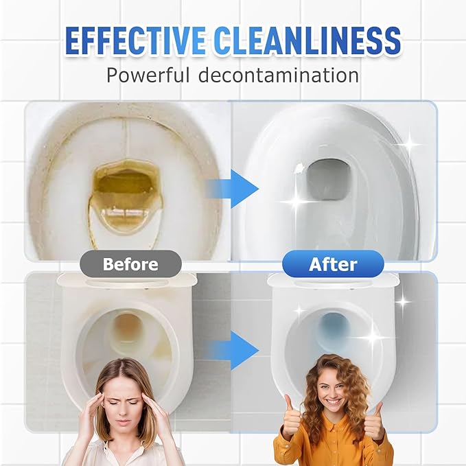 Foam Toilet Cleaner, 2025 New Toilet Bowl Cleaner, Advanced Bathroom Cleaner for Home, Non-Toxic Toilets Cleaning Powder with Families (1)