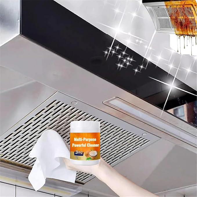 Multi Purpose Powerful Cleaner for kitchen, 3 In 1 Coconut Oil Natural Cleanser, Heavy Kitchen Duty Degreaser, All-Purpose Cleaner Removes Stains on Microwave,Oven & Stove Top (3)