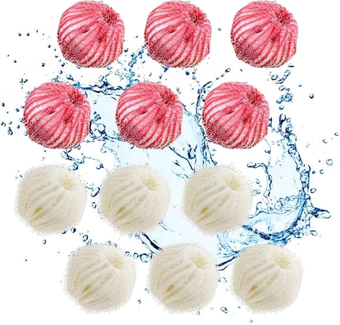 Pet Hair Remover for Laundry, 12 PCS Reusable Pet Hair Remover Balls, Washing Machine Hair Catcher for Dog and Cat Hair Removal, Gentle Lint Collector for Laundry Care
