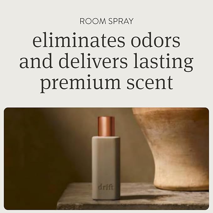 Drift Teak Scented Room Spray - Air Freshener - Clean Fragrance Oils - Premium Scent - Room Air Freshener - Air Fresheners For Home - 2.0 oz