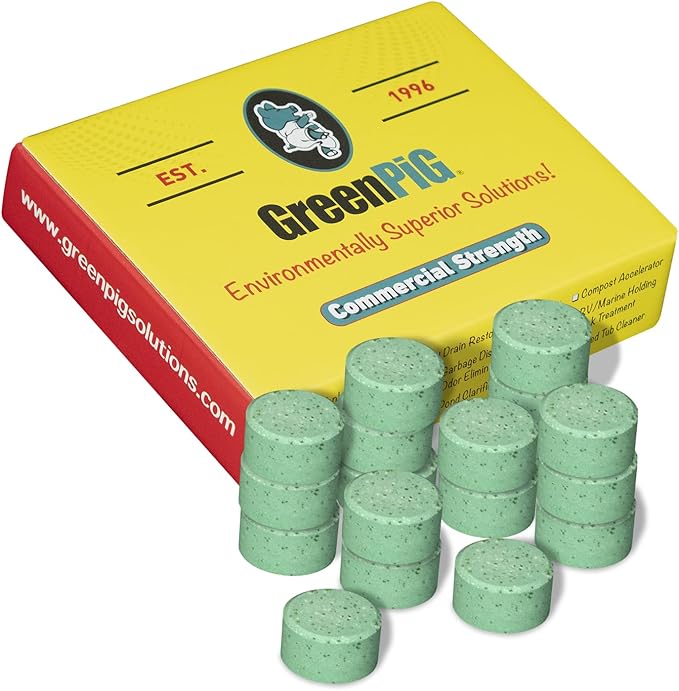 GREEN PIG Drain Field Cleaner, Septic Safe Drain Clog Remover, Treatment for Quickly Clearing Leach Field System Clogs, Back-Ups, and Foul Odors in Septic Tank Systems