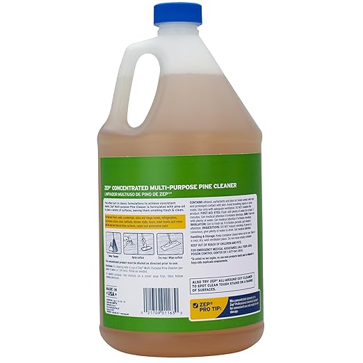 Zep Concentrated Multi-Purpose Pine Cleaner - 128 oz (Pack of 2) ZUMPP128 - Multi-Purpose Cleaner for Professional, Commercial and Household Use, From the Bathroom to Kitchens and Dining Rooms