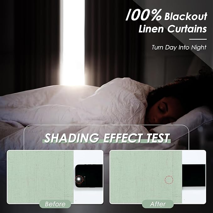 Full Black Out Aqua Green Window Curtains 84 Inches Long Back Tab Rod Pocket Thermal Insulated Noise Reducing Full Light Black Out 2 Panels Set for Living Room Elegant Modern Curtains Drapes 52x84