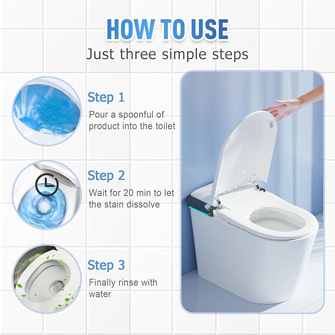 Foam Toilet Cleaner, 2025 New Toilet Bowl Cleaner, Advanced Bathroom Cleaner for Home, Non-Toxic Toilets Cleaning Powder with Families (1)