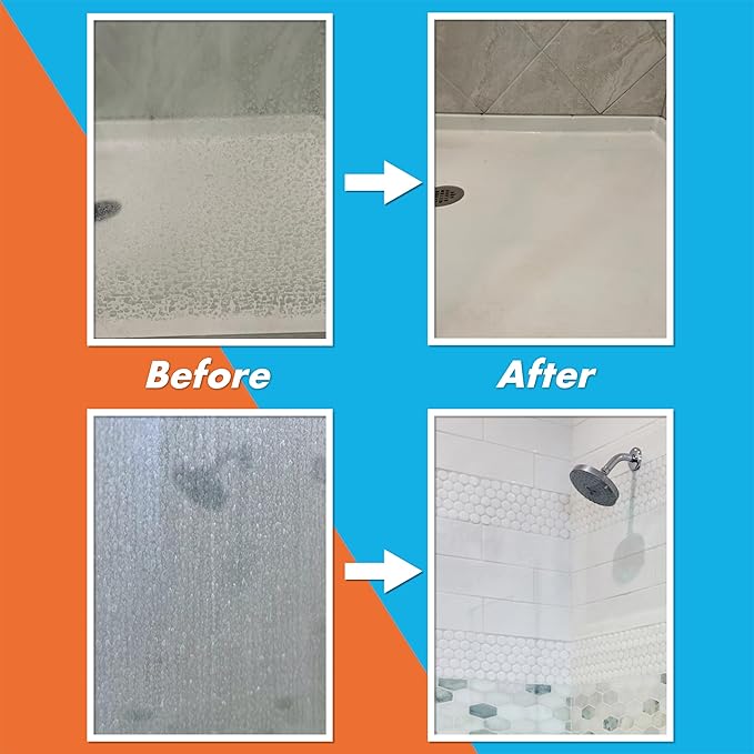 ShineSafe Hard Water Stain Remover – Professional-Grade Calcium Lime Rust Cleaner for Glass, Shower, Tub, Sink – Bleach-Free – 32 Fl Oz