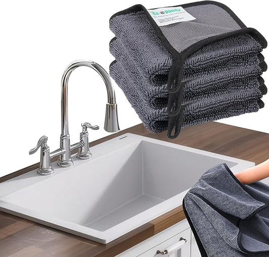 Shiny Bath Wipes Cleaning Cloths, Shiny Bath Drying Towels,Shower Doors Drying Towels,16*24in Streak Free Glass Window Car Mirror Super Absorben Microfiber Cleaning Cloths (1pcs grey16*24")