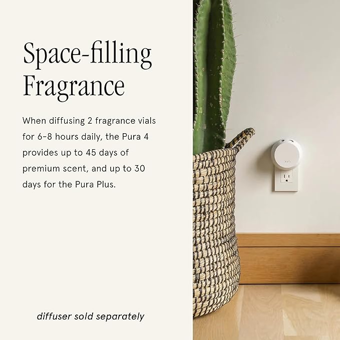Pura & Tommy Bahama Home Scent Refill - Smart Home Air Diffuser - Up to 120-Hours of Luxury Fragrance per Refill - Spring & Summer Fragrance - 2 Pack, Beach House Linen