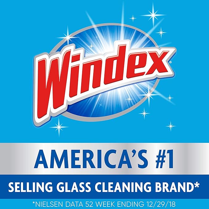 Windex Foaming Glass Cleaner, Fresh, 20 oz Aerosol Spray, 6/Carton (333813)