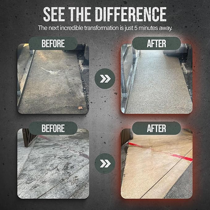 Dynamite Degreaser - Commercial Grade Degreaser for Oil Stain Removal, Concrete Dumpster Pads, Gas Station Cleaning (1)