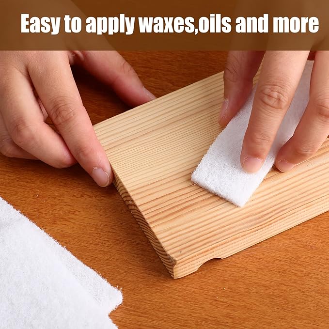 20 Pieces White Scrubbing Pad Non Scratch Scouring Pads Non Woven Scouring Sponge Multipurpose Abrasive Multi Surface Scrubber for Cleaning Polishing(5 x 7 Inch)