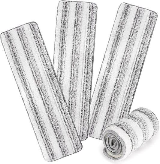 3 Pack Microfiber Cleaning Pads for Bona Mop, Reusable Microfiber Mop Pads for 18 Inch Mop, Hardwood Floor Replacement Cleaning Mop Pads, Machine Washes