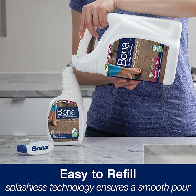 Bona Ultimate Hardwood Floor Care Kit - Includes Microfiber Mop, Hardwood Floor Cleaning Solution and Refill, Hardwood Floor Polish, Microfiber Cleaning Pads, and Microfiber Dusting Pad