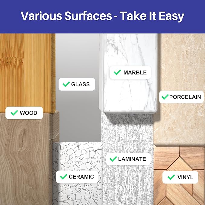 Mop and Bucket Set, Flat Mops for Floor Cleaning, Wall Mop with 60" Extensible Handle, Hardwood Floor Mop with 4 Microfiber Pads