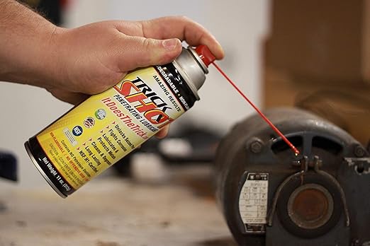 Trick Shot - 3 in 1 Penetrating Lubricant Oil - Non-Toxic, Non-Flammable & Eco-Friendly Food Grade Industrial Oil Spray - Biodegradable Anti-Seize Lubricant, Protects, Degreases & Cleans (2-Pack)