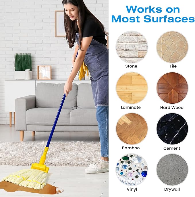 Matthew Cleaning Microfiber Tube Mop(Large,Yellow,12Pack) Heavy Duty Mop Head Replacement,Excellent Absorbency,Premium launderability,Reusable,Loop end for Home,Commercial and Industrial Use