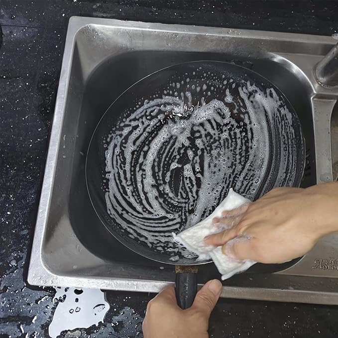 New thickened double-sided metal wire dishwashing cloth, suitable for both dry and wet use, scratch free dishwashing cloth, suitable for kitchen cleaning, cookware, tableware, sink (2 pieces)