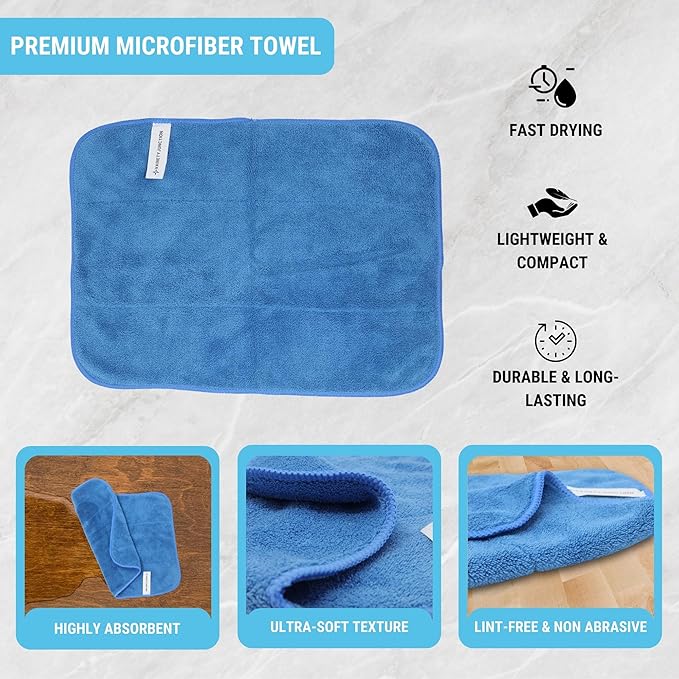 Mrs. Meyer's Lavender Multi-Surface Cleaner Set - 2x16oz Spray Bottles and Premium Microfiber Towel