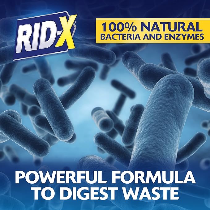 RID-X Septic Treatment, Septic Tank Treatment, 3 Month Supply Of Powder, 29.4 oz