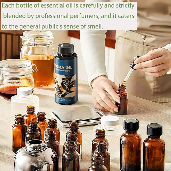 Essential Oils Set,16.9 fl oz (500 ml) New Crown Scent,Hotel Collection Diffuser Oil Suitable for Your own Candles, Soaps, air freshener Spray, and Essential Oils for Commercial Aroma Diffuser