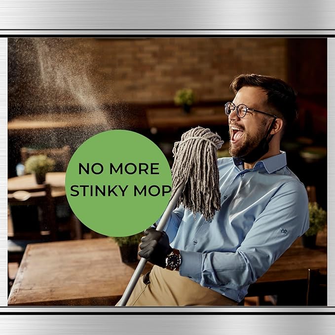 Restaurant Bio-Deodorizing Floor Cleaner - Heavy Duty Commercial Concentrated Enzyme Degreaser and Odor Eliminator for Mopping Tile, Laminate, Hardwood & More