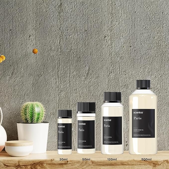 Scentia Hotel Fragrance Oil Inspired by The Hotel Costes - 120 mL 4.06 fl oz - Refill Diffuser Oil Blend Rose, Clove & Sandalwood Notes for Aromatherapy Diffusers - Paris