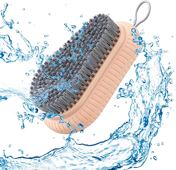 2pcs Carpet Cleaning Brush,Laundry Brush for Stains on Clothes, Scrub Brushes for Cleaning,Laundry Scrub Brushes for Clean Carpet,Clothes,Shoes,Tile etc (Blue+Orange)