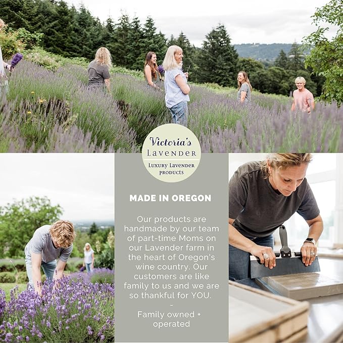 Victoria's Lavender Room Spray - All Natural Home Freshener, Essential Oil Concentrated Air Freshener, Bathroom Odor Eliminator, Luxury Room Spray Made in the USA, 1-Pk Lavender Lemon Sage, 4 oz